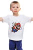 Заказать детскую футболку в Москве. Детская футболка классическая унисекс Марио от YellowCloverShop - готовые дизайны и нанесение принтов.
