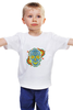 Заказать детскую футболку в Москве. Детская футболка классическая унисекс Floral Skull от enjoydiving - готовые дизайны и нанесение принтов.