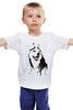 Заказать детскую футболку в Москве. Детская футболка классическая унисекс хаски от nastya___ - готовые дизайны и нанесение принтов.