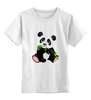 Заказать детскую футболку в Москве. Детская футболка классическая унисекс Панда с бамбуком от Александр Гришин - готовые дизайны и нанесение принтов.