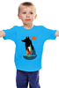 Заказать детскую футболку в Москве. Детская футболка классическая унисекс Девочка и Волк от coolmag - готовые дизайны и нанесение принтов.
