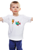 Заказать детскую футболку в Москве. Детская футболка классическая унисекс Смешные морские рыбки от Денис - готовые дизайны и нанесение принтов.