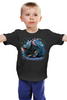 Заказать детскую футболку в Москве. Детская футболка классическая унисекс Черный кот от Ksusha.tish  - готовые дизайны и нанесение принтов.