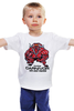 Заказать детскую футболку в Москве. Детская футболка классическая унисекс Bull bodybuilder от Leichenwagen - готовые дизайны и нанесение принтов.