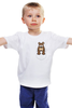 Заказать детскую футболку в Москве. Детская футболка классическая унисекс Мишка от trugift - готовые дизайны и нанесение принтов.