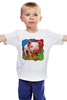 Заказать детскую футболку в Москве. Детская футболка классическая унисекс Симпатичный свин от Leichenwagen - готовые дизайны и нанесение принтов.
