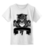Заказать детскую футболку в Москве. Детская футболка классическая унисекс чёрный тигр  от Sasha Konyavy - готовые дизайны и нанесение принтов.