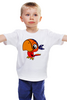 Заказать детскую футболку в Москве. Детская футболка классическая унисекс попугай от queen  - готовые дизайны и нанесение принтов.