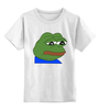 Заказать детскую футболку в Москве. Детская футболка классическая унисекс SAD FROG от Jimmy Flash - готовые дизайны и нанесение принтов.