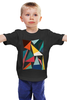 Заказать детскую футболку в Москве. Детская футболка классическая унисекс Треугольники от printik - готовые дизайны и нанесение принтов.