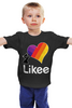 Заказать детскую футболку в Москве. Детская футболка классическая унисекс Likee (LIKE Video) от weeert - готовые дизайны и нанесение принтов.