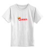 Заказать детскую футболку в Москве. Детская футболка классическая унисекс Queen от dosiks97 - готовые дизайны и нанесение принтов.