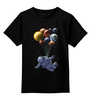 Заказать детскую футболку в Москве. Детская футболка классическая унисекс Космический полёт от printik - готовые дизайны и нанесение принтов.