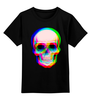 Заказать детскую футболку в Москве. Детская футболка классическая унисекс Череп 3D от skull - готовые дизайны и нанесение принтов.