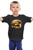 Заказать детскую футболку в Москве. Детская футболка классическая унисекс Мопс Бургер от printik - готовые дизайны и нанесение принтов.