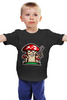 Заказать детскую футболку в Москве. Детская футболка классическая унисекс Грибочек от acidhouses - готовые дизайны и нанесение принтов.
