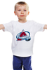 Заказать детскую футболку в Москве. Детская футболка классическая унисекс Colorado Avalanche от Vinli.shop  - готовые дизайны и нанесение принтов.