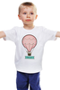 Заказать детскую футболку в Москве. Детская футболка классическая унисекс Яркая иллюстрация воздушного шара. от Juliajull - готовые дизайны и нанесение принтов.
