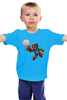 Заказать детскую футболку в Москве. Детская футболка классическая унисекс Баскетболист от ПРИНТЫ ПЕЧАТЬ  - готовые дизайны и нанесение принтов.