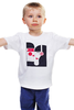 Заказать детскую футболку в Москве. Детская футболка классическая унисекс Двое и музыка от galkagalka - готовые дизайны и нанесение принтов.
