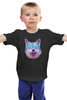 Заказать детскую футболку в Москве. Детская футболка классическая унисекс Абстрактный Волк от oldman - готовые дизайны и нанесение принтов.