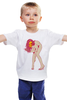 Заказать детскую футболку в Москве. Детская футболка классическая унисекс Girl Skull от Leichenwagen - готовые дизайны и нанесение принтов.