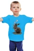 Заказать детскую футболку в Москве. Детская футболка классическая унисекс Smoking Rabbit от skynatural - готовые дизайны и нанесение принтов.