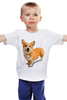 Заказать детскую футболку в Москве. Детская футболка классическая унисекс Корги от Printinessa  - готовые дизайны и нанесение принтов.
