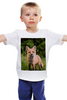 Заказать детскую футболку в Москве. Детская футболка классическая унисекс Лиса  от FireFoxa - готовые дизайны и нанесение принтов.
