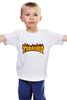 Заказать детскую футболку в Москве. Детская футболка классическая унисекс Thrasher от Vladec11 - готовые дизайны и нанесение принтов.
