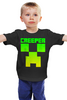 Заказать детскую футболку в Москве. Детская футболка классическая унисекс MINECRAFT CREEPER от vista12761@rambler.ru - готовые дизайны и нанесение принтов.