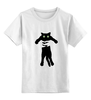Заказать детскую футболку в Москве. Детская футболка классическая унисекс Кот в руках от Ксения Золотухина - готовые дизайны и нанесение принтов.