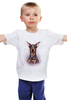 Заказать детскую футболку в Москве. Детская футболка классическая унисекс Доберман от 50dd - готовые дизайны и нанесение принтов.