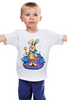 Заказать детскую футболку в Москве. Детская футболка классическая унисекс Зайка Волшебник от fox_art_ki  - готовые дизайны и нанесение принтов.