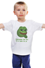 Заказать детскую футболку в Москве. Детская футболка классическая унисекс Pepe the frog Whant some love от Ильяс Муртазаев - готовые дизайны и нанесение принтов.