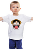 Заказать детскую футболку в Москве. Детская футболка классическая унисекс Луффи - Чё??!! от bd-art  - готовые дизайны и нанесение принтов.