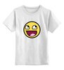 Заказать детскую футболку в Москве. Детская футболка классическая унисекс smile от THE_NISE  - готовые дизайны и нанесение принтов.