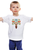 Заказать детскую футболку в Москве. Детская футболка классическая унисекс Цветочнный Олень от printik - готовые дизайны и нанесение принтов.