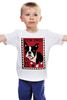 Заказать детскую футболку в Москве. Детская футболка классическая унисекс Boston Terrier от Pinky-Winky - готовые дизайны и нанесение принтов.