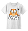 Заказать детскую футболку в Москве. Детская футболка классическая унисекс Рыжий кот от Никита Коледенков - готовые дизайны и нанесение принтов.