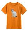Заказать детскую футболку в Москве. Детская футболка классическая унисекс Кошечка от BAD OWL - готовые дизайны и нанесение принтов.