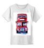 Заказать детскую футболку в Москве. Детская футболка классическая унисекс London bus от kat_kat - готовые дизайны и нанесение принтов.