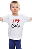 Заказать детскую футболку в Москве. Детская футболка классическая унисекс Я люблю Котов от trugift - готовые дизайны и нанесение принтов.