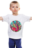 Заказать детскую футболку в Москве. Детская футболка классическая унисекс Розовый фламинго от PUGGYSHOP - готовые дизайны и нанесение принтов.