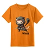 Заказать детскую футболку в Москве. Детская футболка классическая унисекс Ninja от Макс Мороз - готовые дизайны и нанесение принтов.
