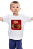 Заказать детскую футболку в Москве. Детская футболка классическая унисекс Череп (Хохлома) от Дмитрий Светличный - готовые дизайны и нанесение принтов.