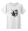 Заказать детскую футболку в Москве. Детская футболка классическая унисекс кошка от Евгений Бобров - готовые дизайны и нанесение принтов.