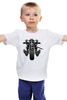 Заказать детскую футболку в Москве. Детская футболка классическая унисекс Скелетон на мотоцикле от T-shirt print  - готовые дизайны и нанесение принтов.