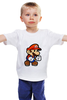 Заказать детскую футболку в Москве. Детская футболка классическая унисекс Марио от YellowCloverShop - готовые дизайны и нанесение принтов.