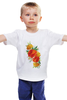 Заказать детскую футболку в Москве. Детская футболка классическая унисекс "Flowers" от Abstractiya - готовые дизайны и нанесение принтов.